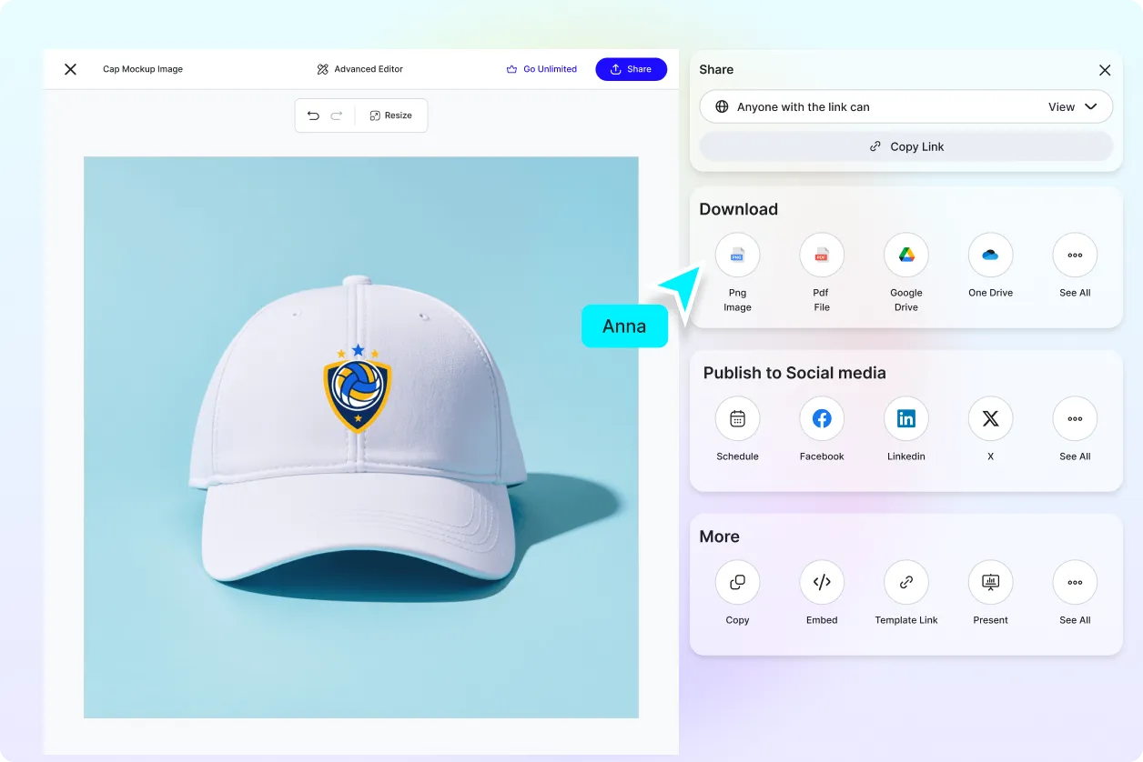 Free AI Cap Mockup Image Generator, Free AI Cap Mockup Maker Online